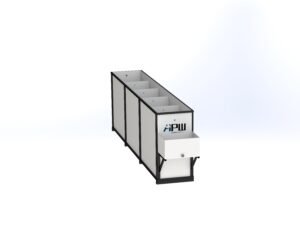 Waterjet sludge settling tank