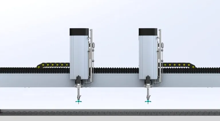 water jet cutter 2 heads