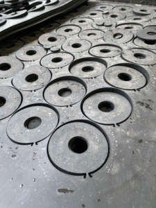 water jet cut rubber