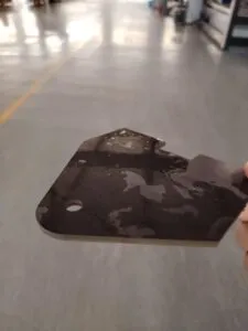 Water jet cutting bakelite