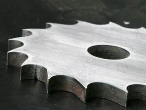 Water jet cutting gear