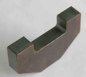 Water jet cutting iron