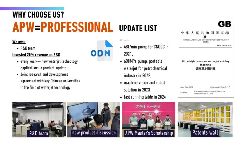 Usine de jet d'eau OBM