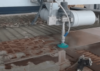 water jet application case quartz