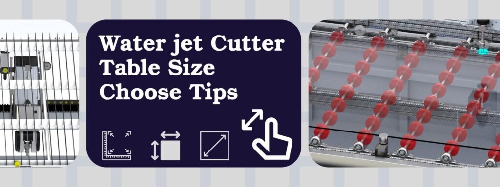 water jet cutting table size