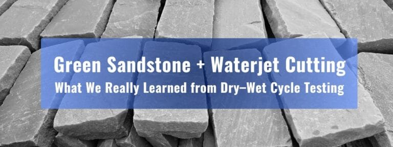 green sandstone waterjet cutting